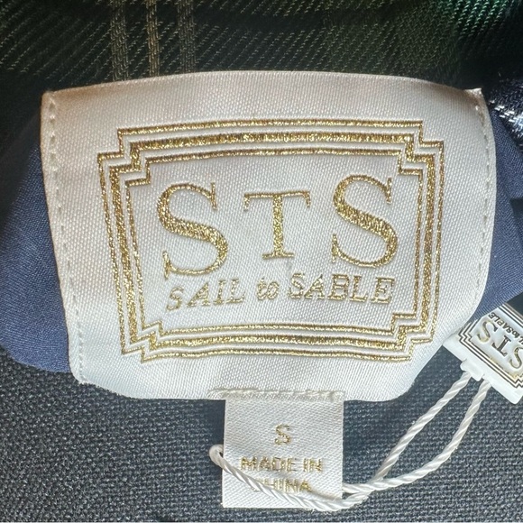 Sail to Sable smocked waist plaid dress size S - Picture 6 of 7